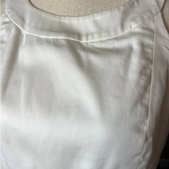 Ellen Tracy Dress in Creamy White Halter Neckline Size 8 - Picture 2 of 6